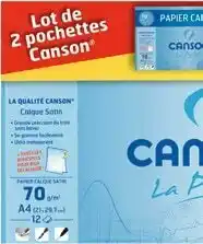 Monoprix Pochette papier calque et millimétré offre