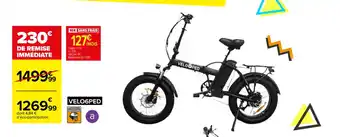 Carrefour Velo pliant avec assistance electrique offre