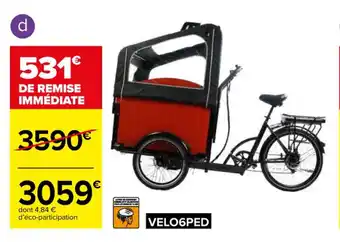 Carrefour Velo cargo a assistance electrique offre