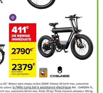 Carrefour Fat bike electrique offre