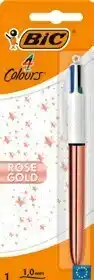 Stylo-bille 4 couleurs shine pink gold