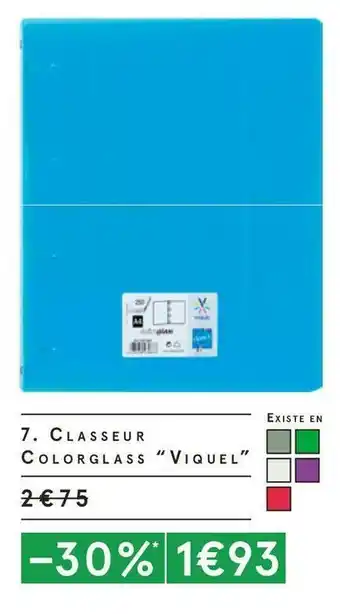 Monoprix Classeur colorglass offre