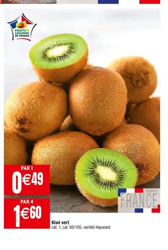 Cora x Carrefour Kiwi vert cat. 1, cal. 95/105, variété Hayward offre
