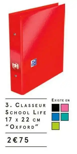 Monoprix Сlasseur school Life 17x22 cm offre