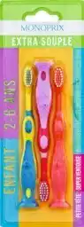 Monoprix Brosses à dents enfant 2-6 ans offre