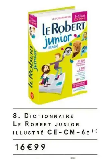 Monoprix Dictionnaire le robert junior illustré ce-cm-6 e offre