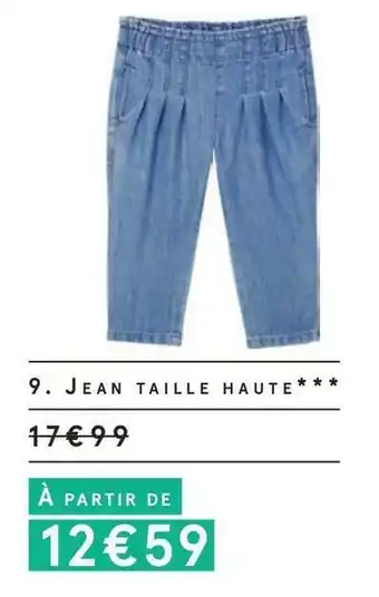 Monoprix Jean taille haute offre