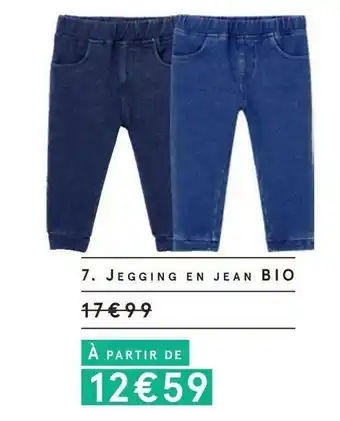 Monoprix Jegging en jean bio offre