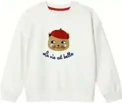 Monoprix Sweat chat en coton offre