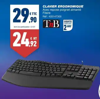 T'nb clavier ergonomique