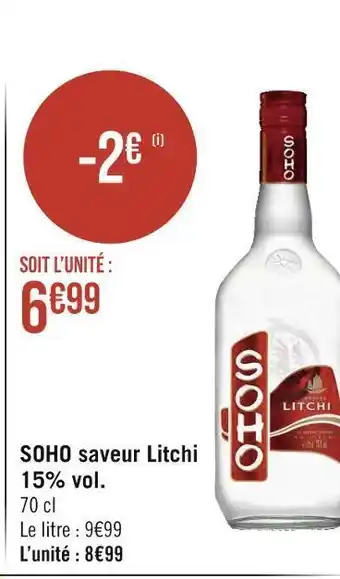 Soho soho saveur litchi