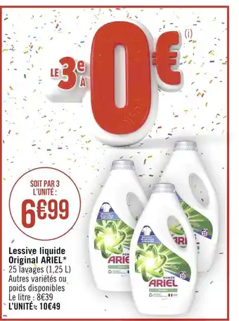 Ariel lessive liquide original*
