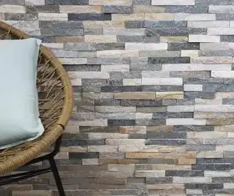 Brico Dépôt Parement pierre naturelle caracas - 43 x 23.5 cm offre
