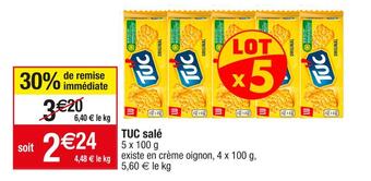 Cora x Carrefour Lu tuc salé offre