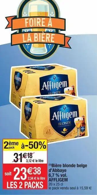 Bière blonde affligem