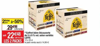 Cora x Carrefour Bière leffe offre