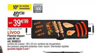 Cora x Carrefour Plancha teppan yaki 90 cm réf. DOM231 offre