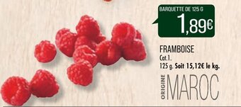 Match FRAMBOISE offre