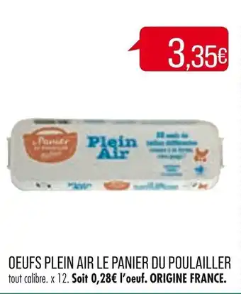 Match OEUFS PLEIN AIR LE PANIER DU POULAILLER offre