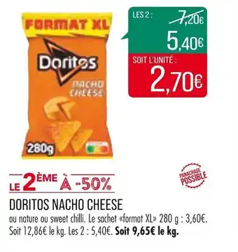 Match DORITOS NACHO CHEESE offre