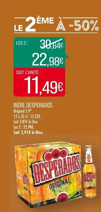 Match BIÈRE DESPERADOS offre