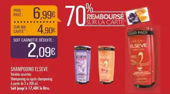 Match SHAMPOOING ELSEVE offre
