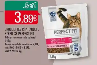 Match CROQUETTES CHAT ADULTE STÉRILISÉ PERFECT FIT offre