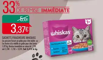 Match SACHETS FRAICHEURS WHISKAS offre