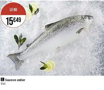 Casino Supermarchés Saumon entier offre