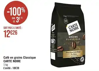 Café en grains Classique CARTE NOIRE