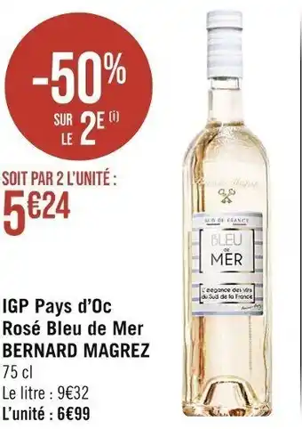 IGP Pays d'Oc Rosé Bleu de Mer BERNARD MAGREZ
