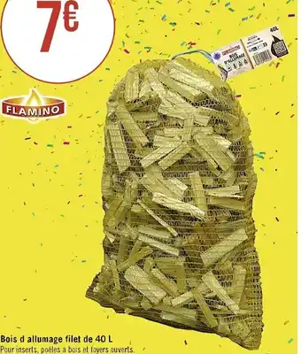 Casino Supermarchés Bois d allumage filet de 40 L offre