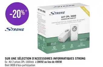 Casino Supermarchés Sur Une Sélection D'accessoires Informatiques Strong offre