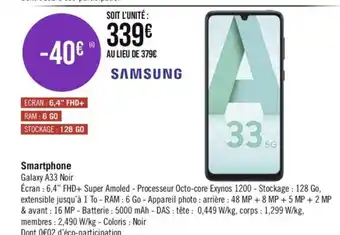 Casino Supermarchés SAMSUNG Smartphone offre