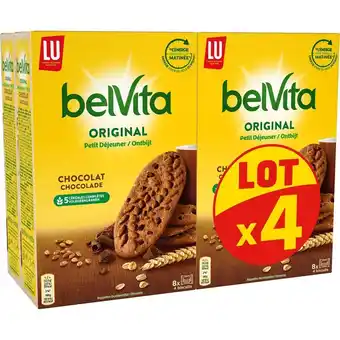 Auchan Biscuits petit dejeuner au chocolat belvita lu offre