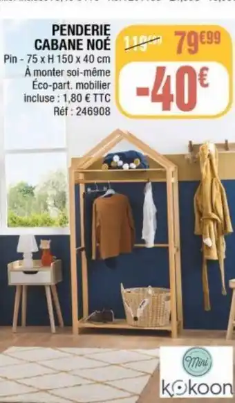 Penderie cabane noe