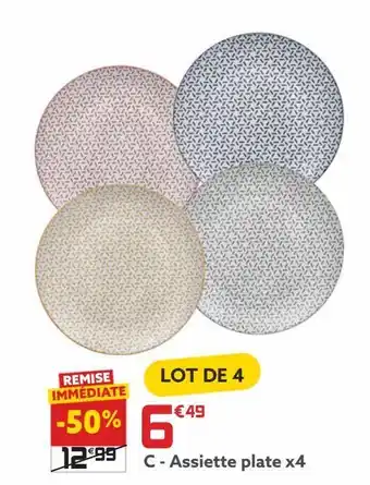 Gifi Assiette plate x4 offre