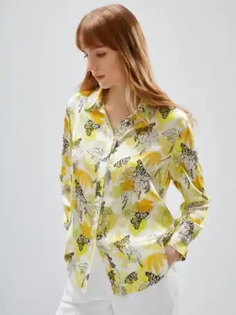 SheIn Chemisier en 100% soie papillon offre