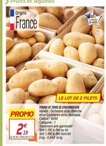 Netto Pomme De Terre De Consommation offre