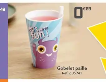 Gifi Gobelet paille offre