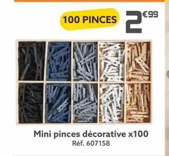 Gifi Mini pinces decoratives x100 offre