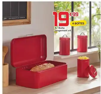 Gifi Boîte rangement x4 offre