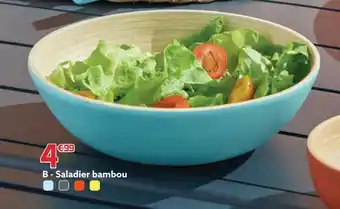 Gifi Saladier bambou offre