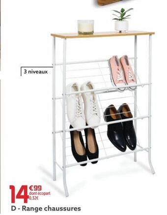 Gifi Range chaussures offre