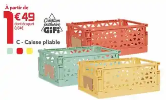 Gifi Caisse pliable offre