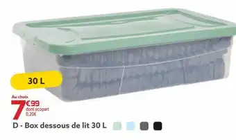 Gifi Box dessous de lit 30l offre
