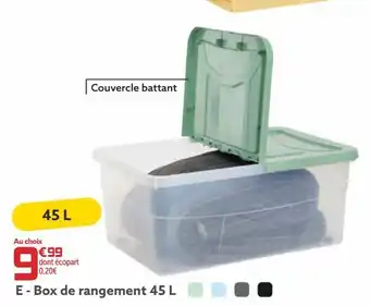 Gifi Box de rangement 45l offre