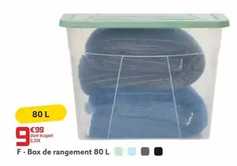 Gifi Box de rangement 80l offre