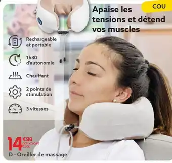 Gifi Oreiller de massage offre