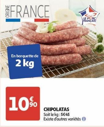Auchan Chipolatas offre